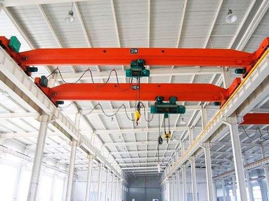 Gru a ponte a carroponte a trave singola con velocità di traslazione del carrello di 20 m/min, capacità di 1-20 t e altezza di sollevamento di 6-30 m